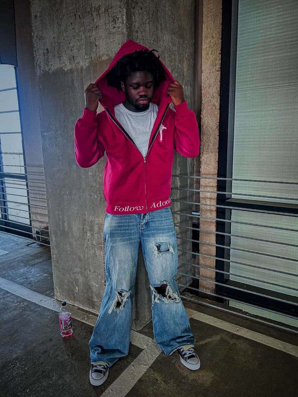 PINK FAED "Follow Adonai" Zip Up